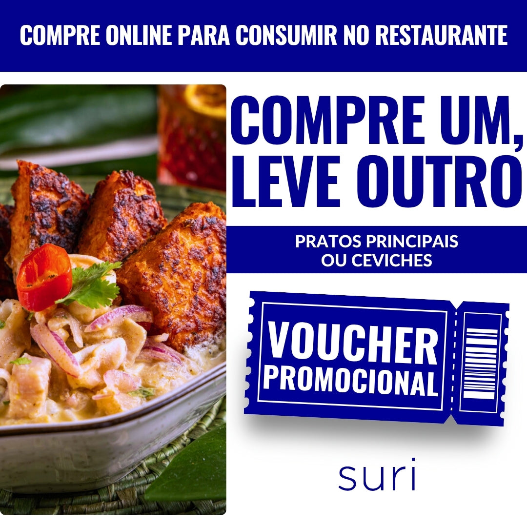 Compre um Prato ou Ceviche e leve outro